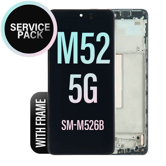 LCD Screen Touch Assembly with Frame For Galaxy M52 5G
