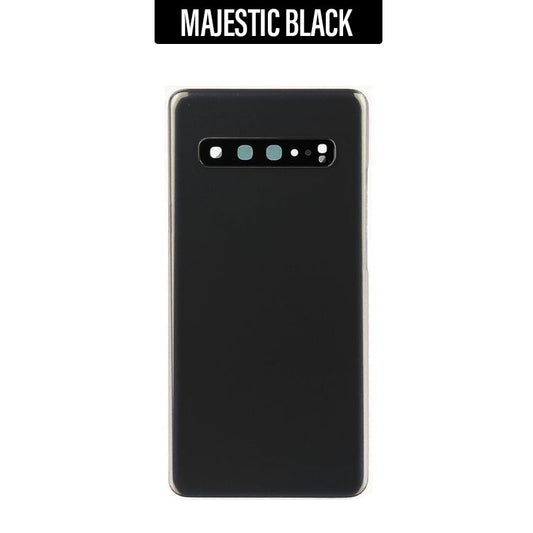 Back Battery Glass Cover With Camera Lens for Galaxy S10 5G G977 - Majestic Black