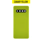 Back Battery Cover Glass Replacement With Camera Lens For Galaxy S10 G973 - Canary Yellow