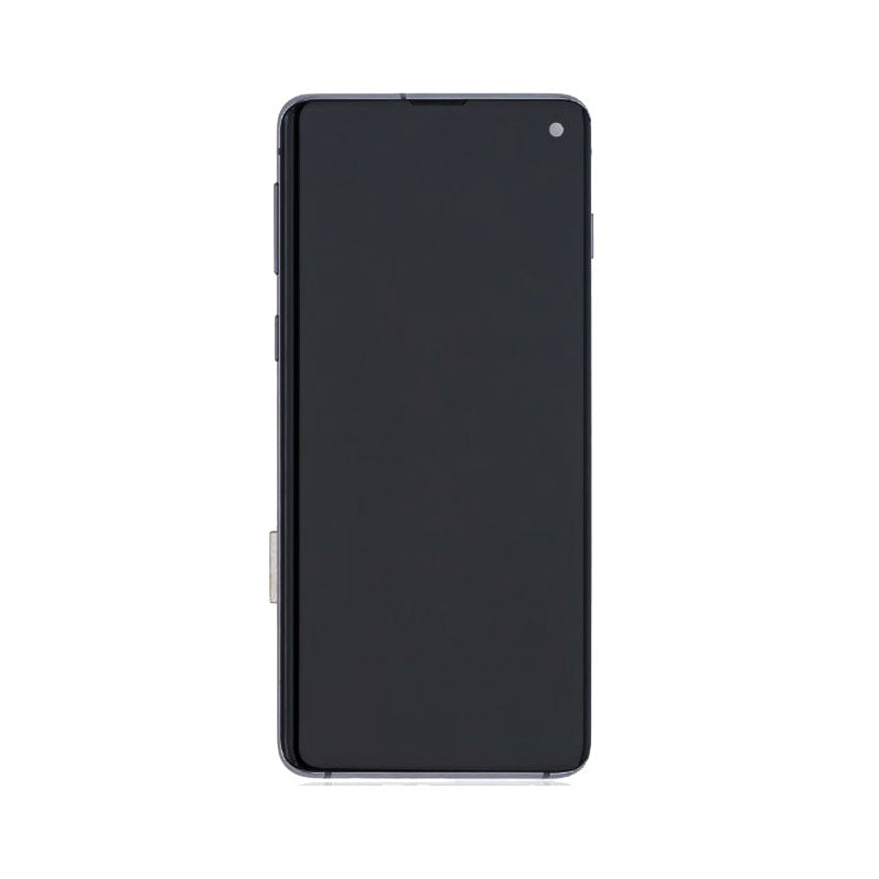LCD Digitizer Screen Assembly with Frame for Galaxy S10 G973 - Black