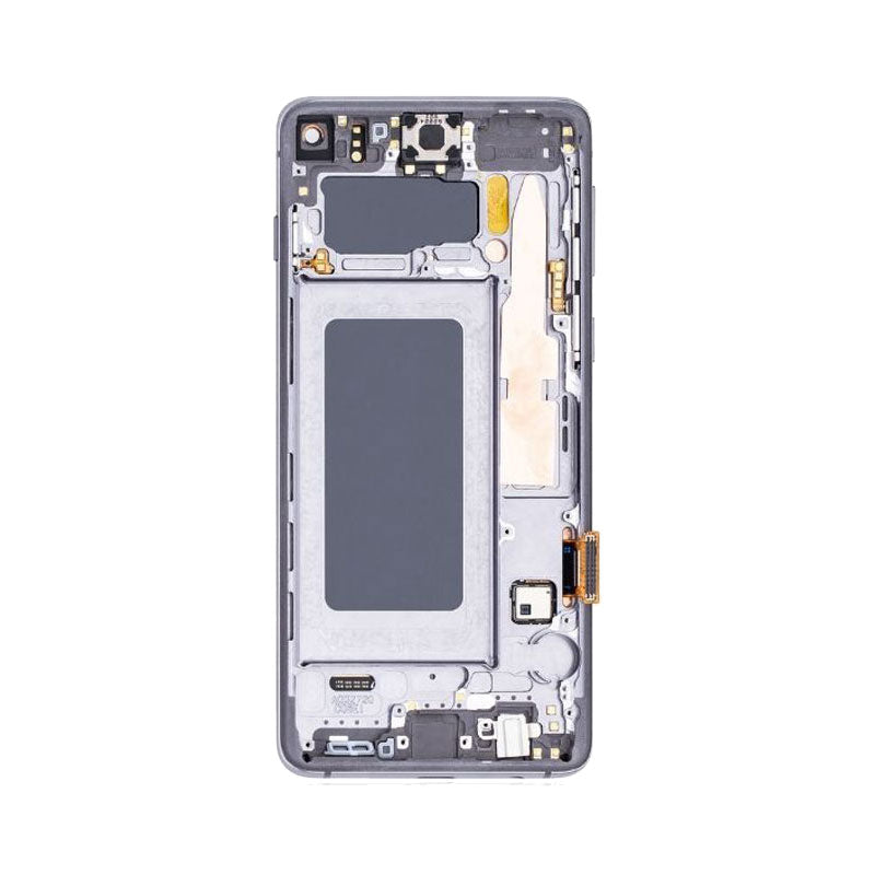 LCD Digitizer Screen Assembly with Frame for Galaxy S10 G973 - Black