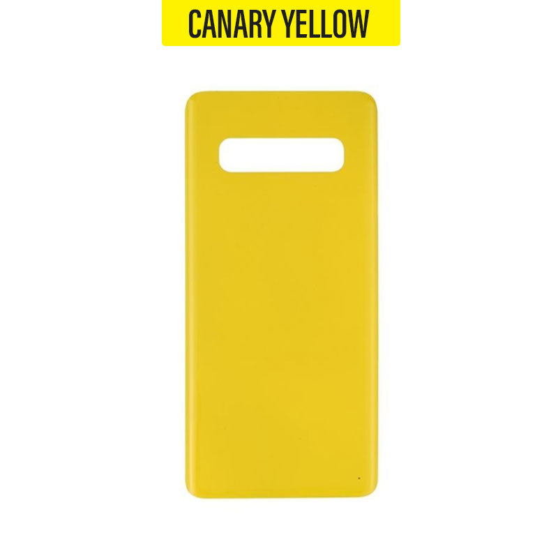 Back Battery Cover Glass Replacement for Galaxy S10 Plus G975 - Canary Yellow