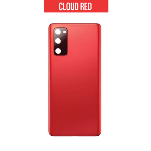Back Battery Cover Glass for Galaxy S20 FE G780-G781 - Cloud Red