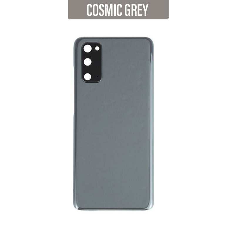 Back Battery Cover Glass Replacement With Camera Lens for Galaxy S20/ S20 5G G981 - Cosmic Gray