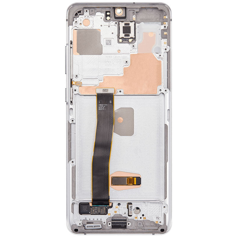 LCD Digitizer Screen Assembly with Frame Service Pack for Galaxy S20 Ultra/ S20 Ultra 5G G988 - Cloud White