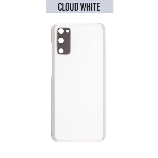 Back Battery Cover Glass Replacement With Camera Lens for Galaxy S20/ S20 5G G981 - Cloud White
