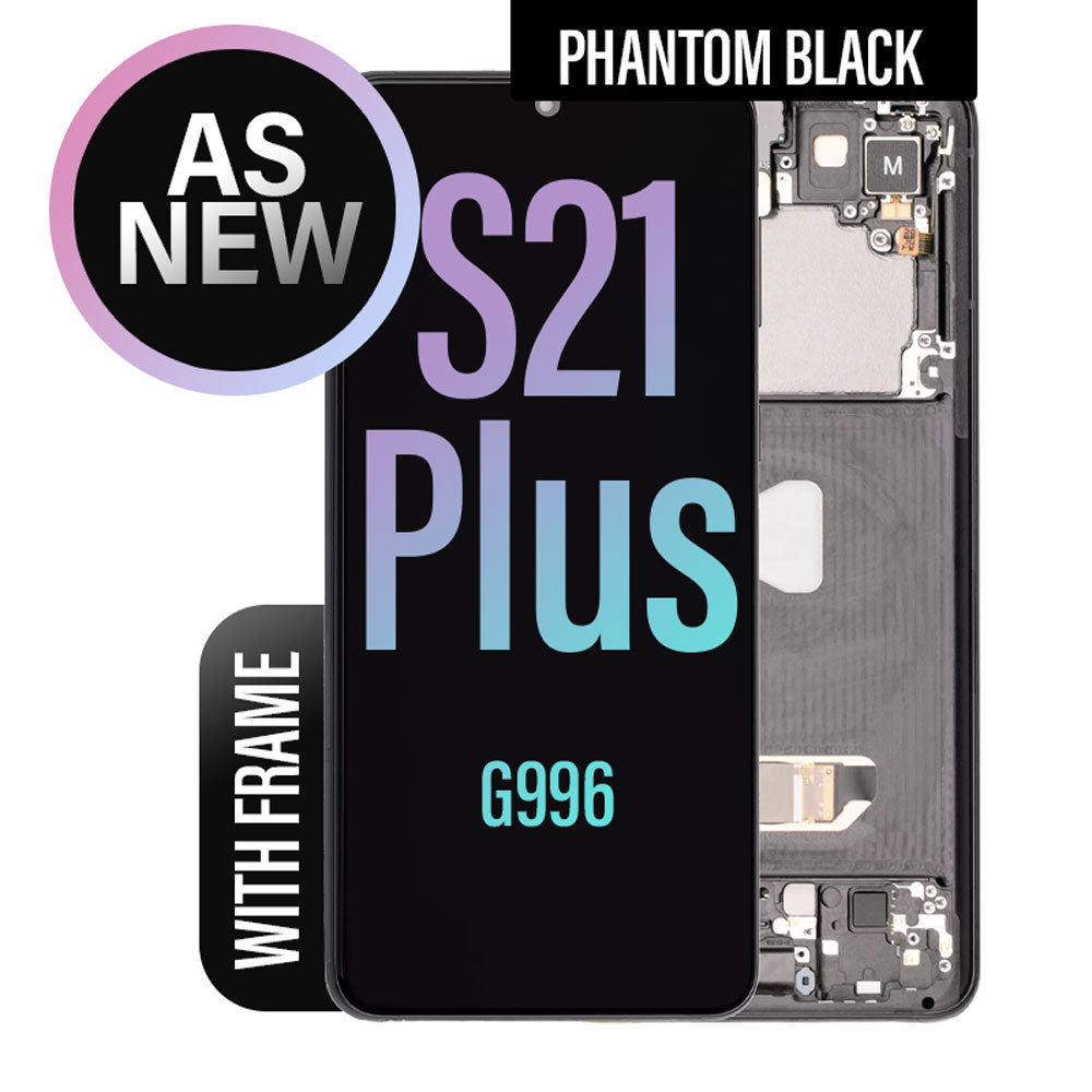 LCD Touch Screen Assembly with Frame Replacement (As New) for Galaxy S21 Plus- Phantom Black