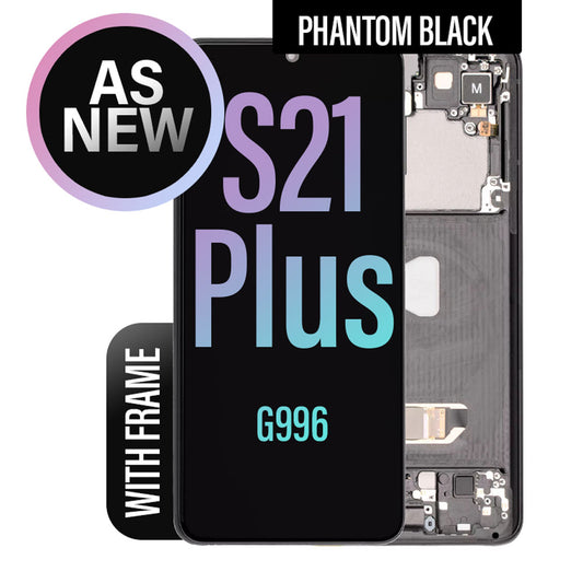 LCD Touch Screen Assembly with Frame Replacement (As New) for Galaxy S21 Plus- Phantom Black