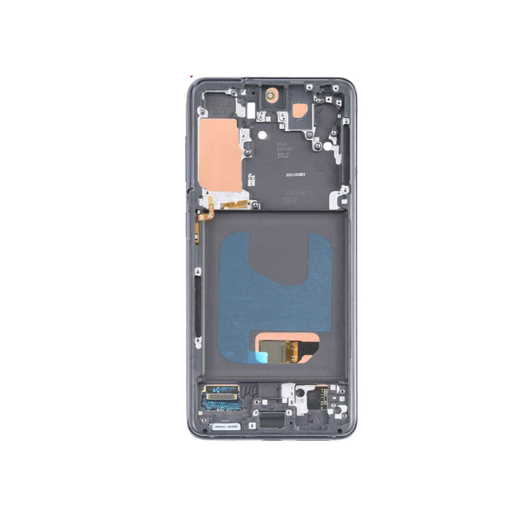 LCD Digitizer Screen Assembly with Frame (As New) Replacement for Galaxy S21/ S21 5G G990F - Phantom Gray