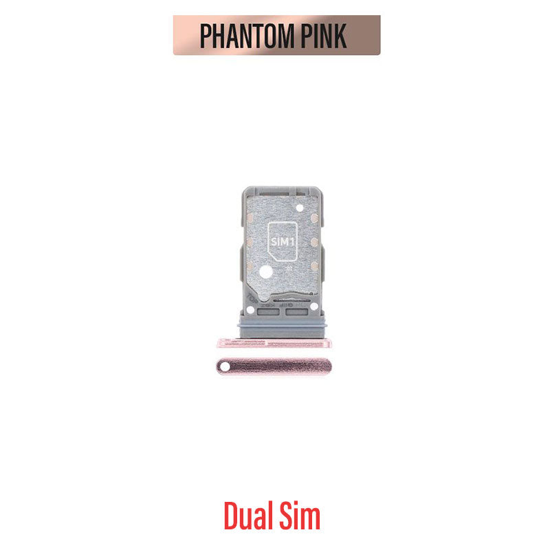 Sim Card Tray (Dual SIM) For Galaxy S21 - Phantom Pink