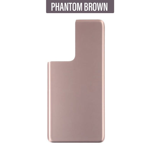 Back Glass Cover (No Camera Lens) For Galaxy S21 Ultra - Phantom Brown