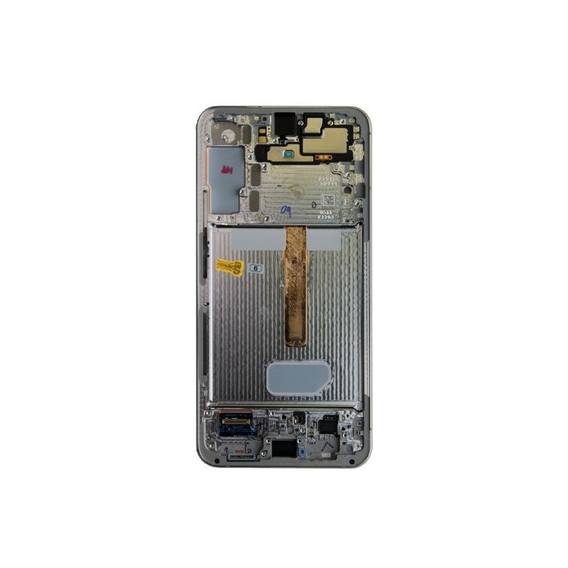 LCD Digitizer Screen Assembly with Frame Service Pack Replacement for Galaxy S22 Plus 5G S906 - Phantom White