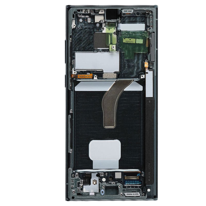 LCD Touch Screen Assembly with Frame Replacement (As New) for Galaxy S22 Ultra - Green