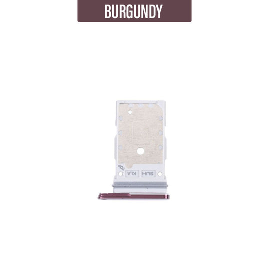 Sim Card Tray For Galaxy S22 Ultra - Burgundy