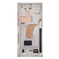 LCD Touch Screen Assembly With Frame For Galaxy S23 Ultra - As New - Cream