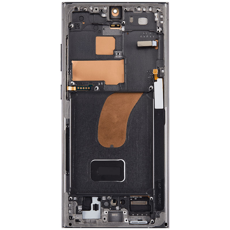 LCD Touch Screen Assembly With Frame For Galaxy S23 Ultra  - As New - Green