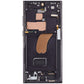 LCD Touch Screen Assembly With Frame For Galaxy S23 Ultra - As New - Phantom Black