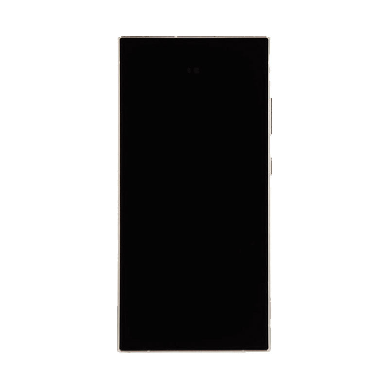 LCD Touch Screen Assembly with Frame Replacement (As New) for Galaxy S24 Ultra- Titanium Black
