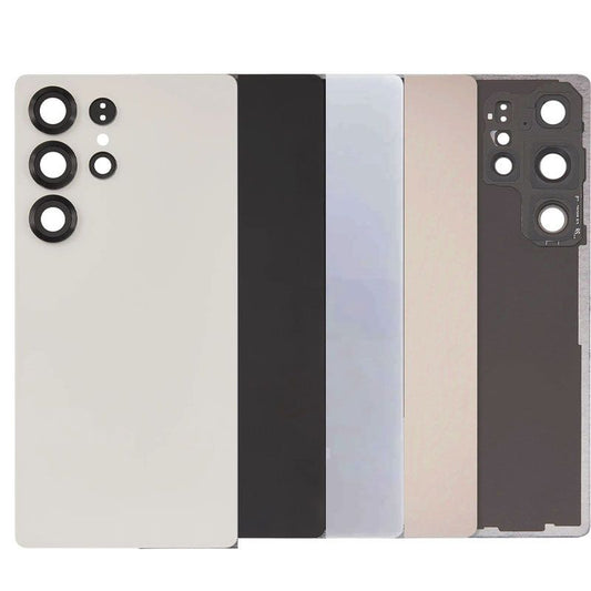 Back Glass Cover with Camera Lens For Galaxy S25 Ultra