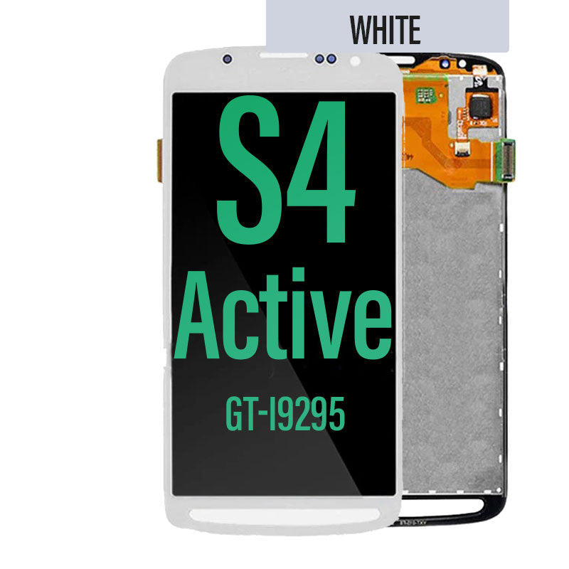 LCD Touch Screen Assembly For Galaxy S4 Active - White