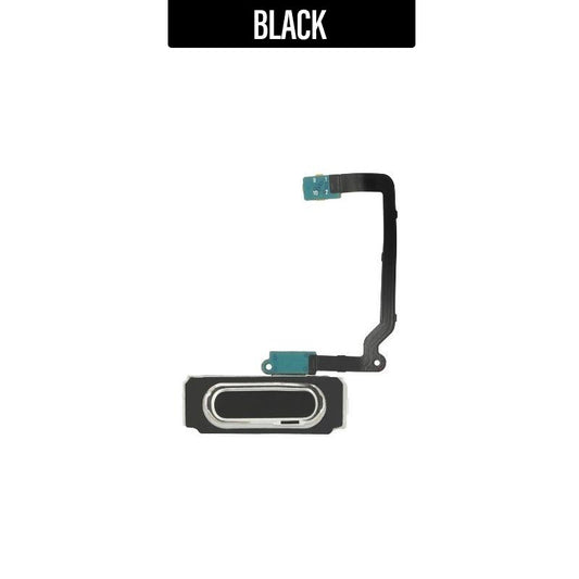 Home Button with Flex Cable For Galaxy S5 - Black