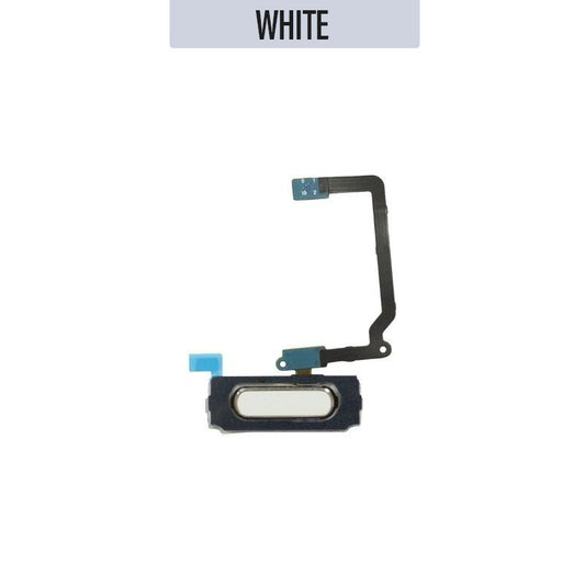 Home Button with Flex Cable For Galaxy S5 - White