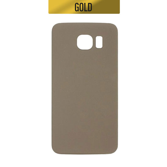 Back Glass Cover For Galaxy S6 - Gold Platinum