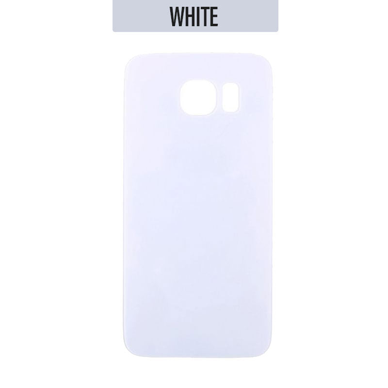 Back Glass Cover For Galaxy S6 - White Pearl