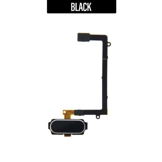 Home Button Flex Assembly For Galaxy S6 Edge - Black