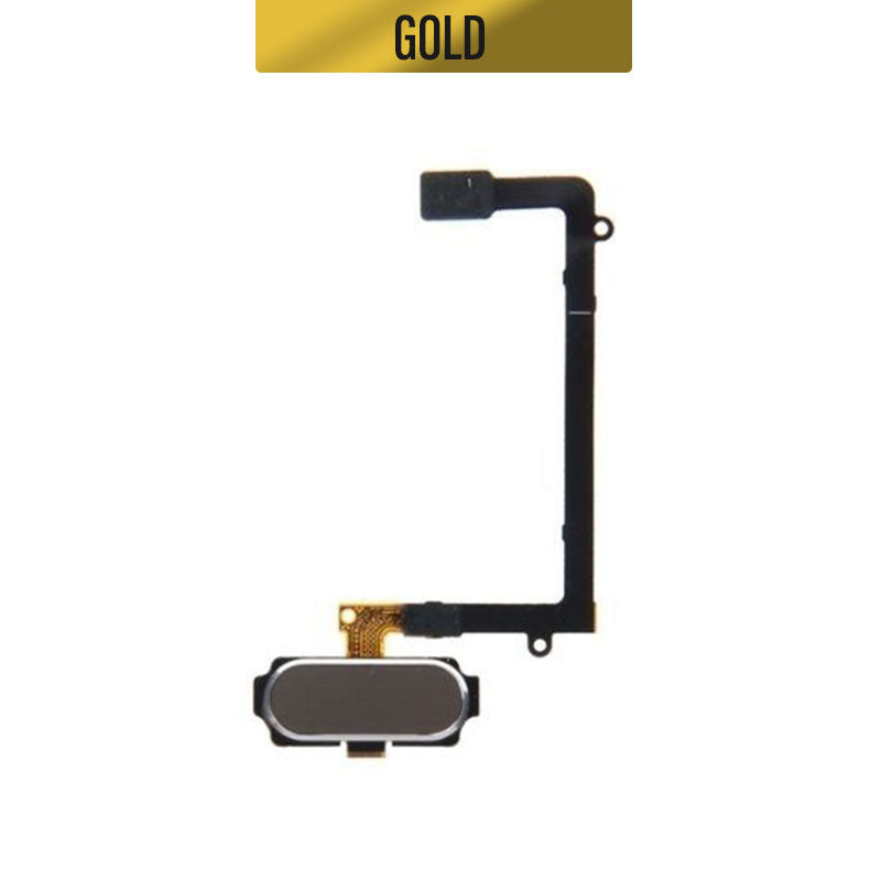 Home Button Flex Assembly For Galaxy S6 Edge - Gold