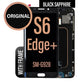 Original LCD Digitizer Screen Assembly with Frame for Galaxy S6 Edge Plus G928 - Black