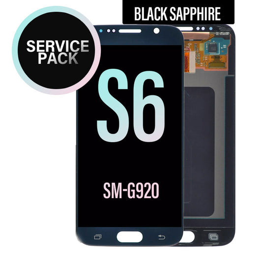 LCD Touch Screen Assembly Service Pack For Galaxy S6 G920 -  Black