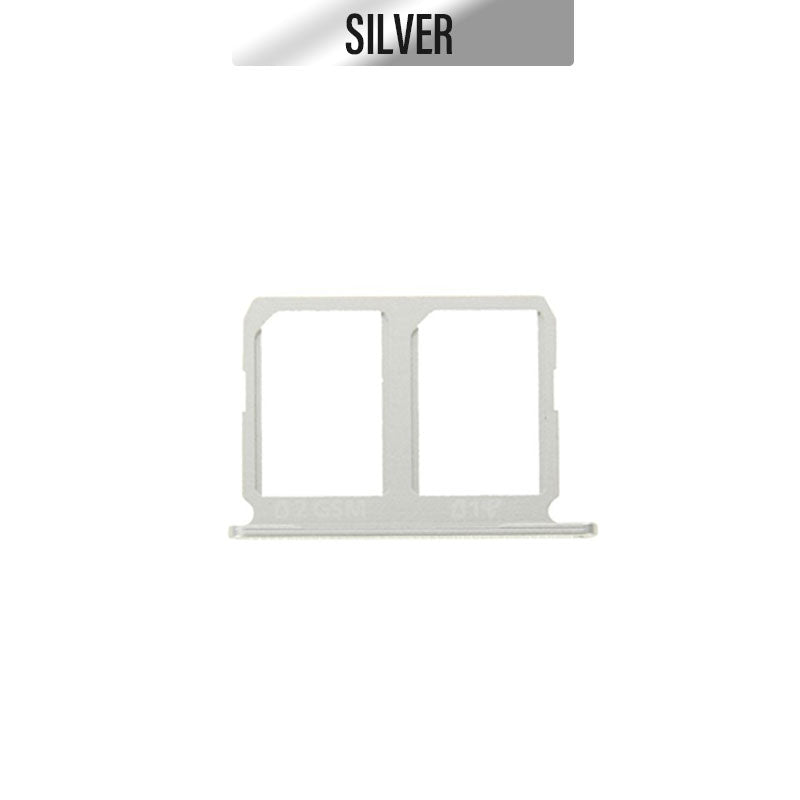 Sim Card Tray Dual Sim For Galaxy S6 - Silver
