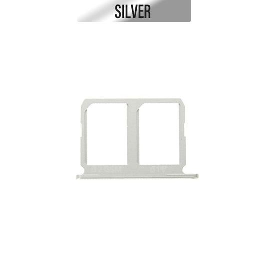 Sim Card Tray Dual Sim For Galaxy S6 - Silver