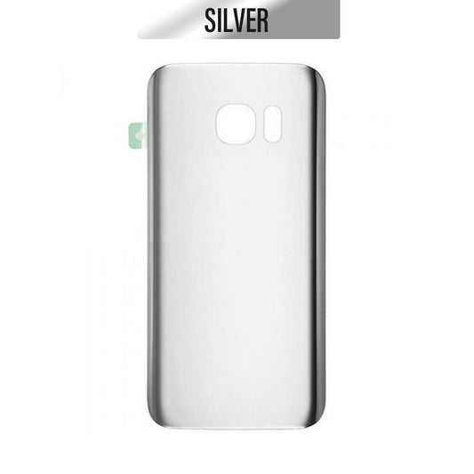 Back Glass Cover For Galaxy S7 - Silver