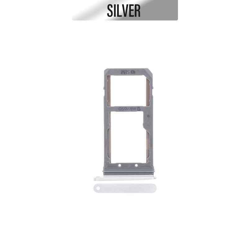 Sim Card Tray Dual Sim For Galaxy S7/S7 Edge - Silver