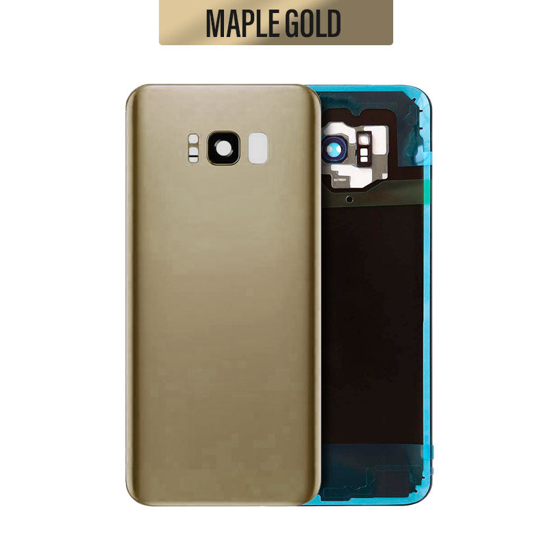 Back Glass Cover Replacement with camera lens For Galaxy S8 Plus G955 - Maple Gold