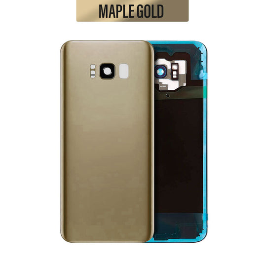 Back Glass Cover Replacement with camera lens For Galaxy S8 Plus G955 - Maple Gold