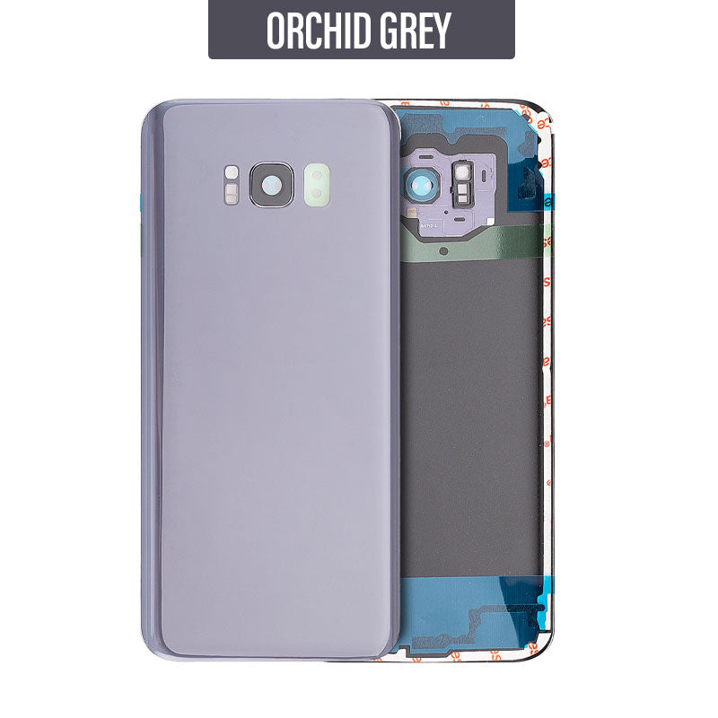 Back Glass Cover Replacement with camera lens For Galaxy S8 Plus G955 - Orchid Grey