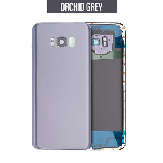 Back Glass Cover Replacement with camera lens For Galaxy S8 Plus G955 - Orchid Grey