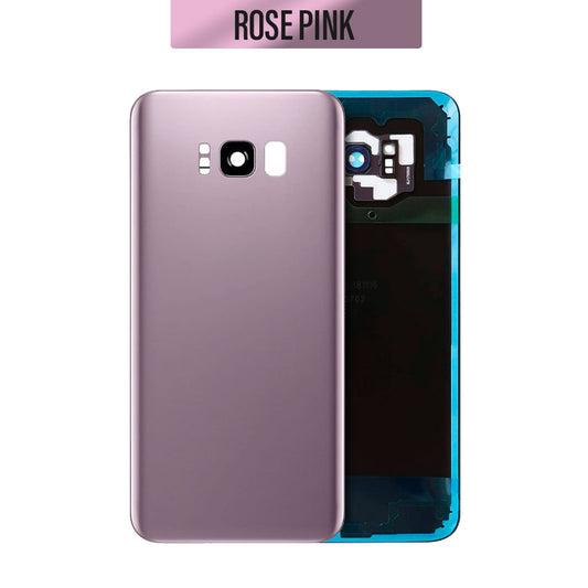 Back Glass Cover Replacement with camera lens For Galaxy S8 Plus G955 -Rose Pink