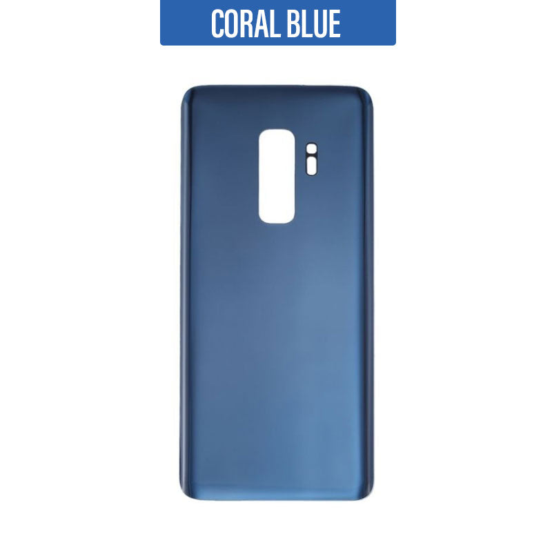 Back Battery Cover Glass Replacement for Galaxy S9 Plus G965 - Coral Blue