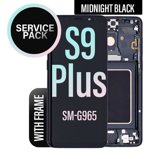 LCD Digitizer Screen Assembly With Frame Service Pack for Galaxy S9 Plus G965 - Midnight Black