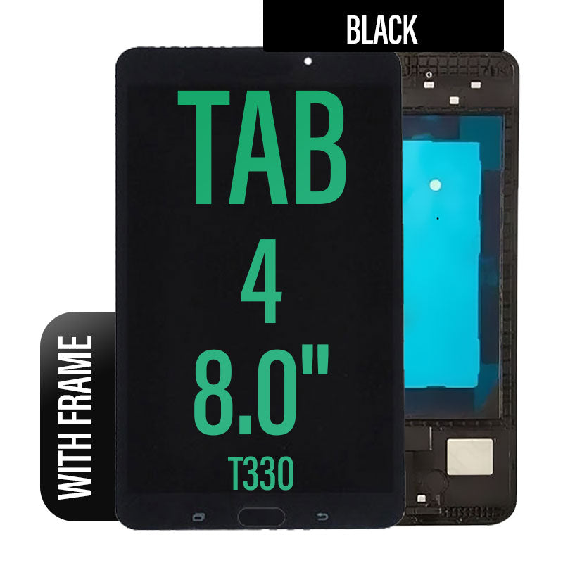 LCD Touch Screen Assembly with Frame For Galaxy Tab 4 8.0 T330 - Black