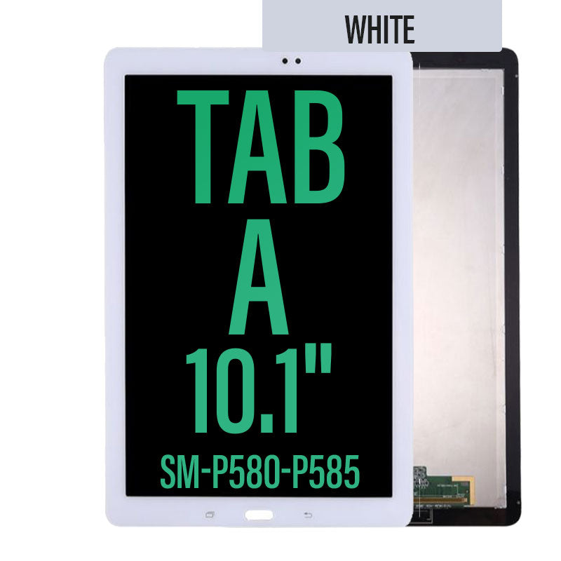 LCD Touch Screen Assembly For Galaxy Tab A 10.1 (2016) P580/ P585 - White
