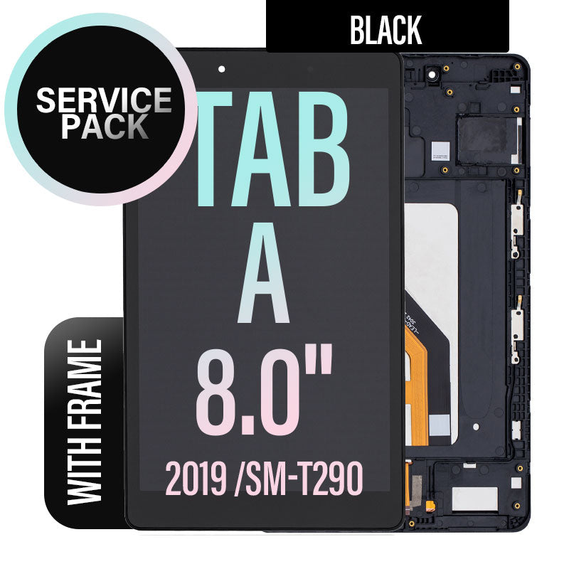 LCD Assembly With Frame Compatible For Samsung Galaxy Tab A 8.0" 2019 T290 Service Pack