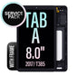 LCD Touch Screen Assembly with Frame For Galaxy Tab A 8.0 T385 - Service pack