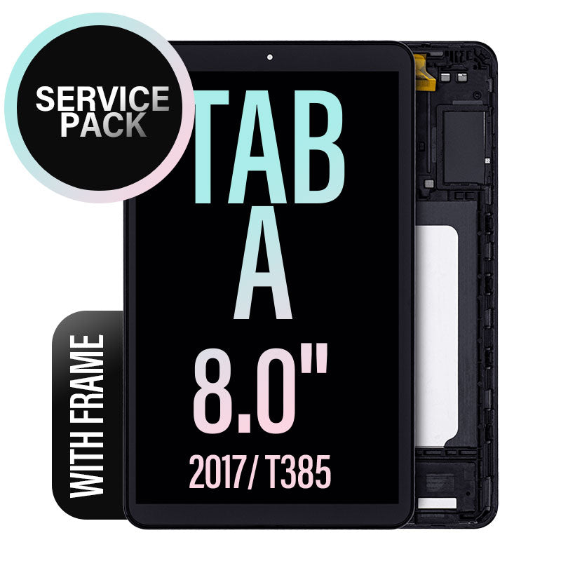 LCD Touch Screen Assembly with Frame For Galaxy Tab A 8.0 T385 - Service pack