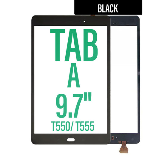 Touch Screen Digitzer For Galaxy Tab A 9.7 T550/ T555 - Black