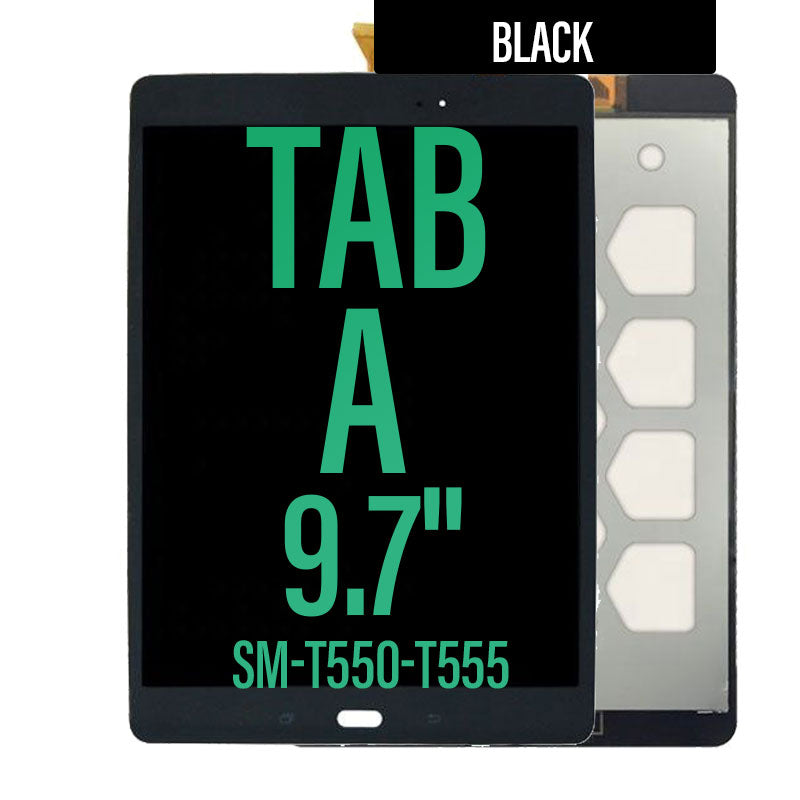 LCD Touch Screen Assembly For Galaxy Tab A 9.7 T550/ T555 - Black